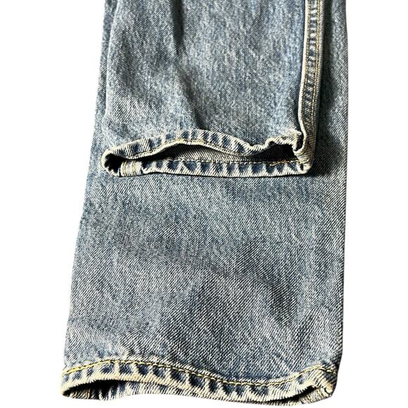 Levi’s Overalls 28W Premium Waterless Bib Jeans Women’s Red Tag Big E Side Zip - Picture 9 of 9